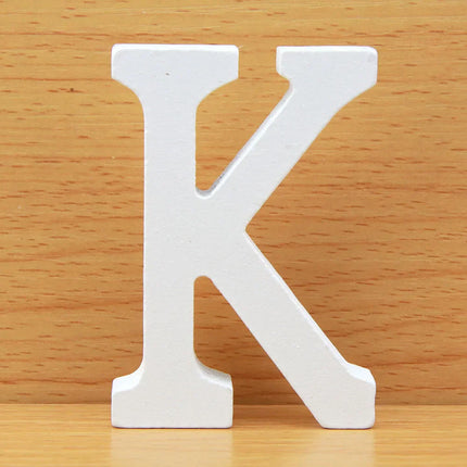 8 CM  White Wooden Letters