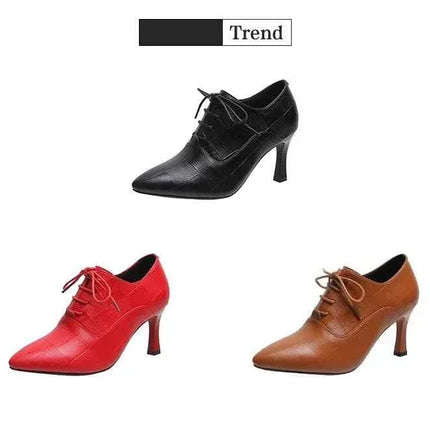 Fashion Elegant Pointy Toe Patent Leather Ladies Slip On Formal Dressing Shoes For Woman Middle Heel Shoes Office Shoes
