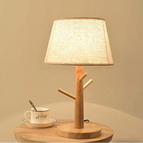 UK plug / Wood table lamp / Without bulb
