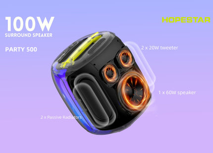Hopestar Party 500 Wireless Party Speaker with Stand