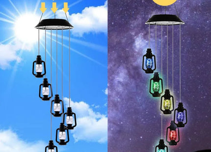 Wind Chime Light Color Changing Waterproof Hanging Solar Light
