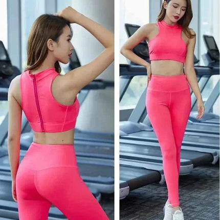 Women's Quick-Dry Short Sleeve Yoga & Running Tracksuit