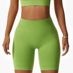 S / green shorts