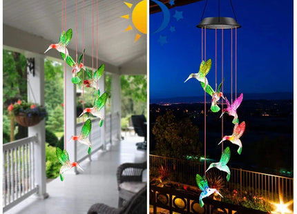 Wind Chime Light Color Changing Waterproof Hanging Solar Light
