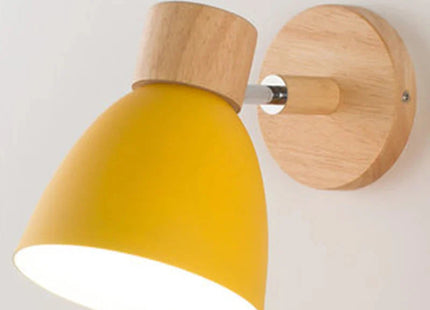 Wooden Wall Lamp With Switch