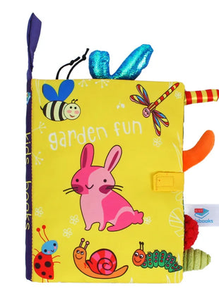 0-36M Baby Early Learning Toy Tail Cloth Book Parent-child Interactive Sound Paper Puzzle Cloth Book Rattle