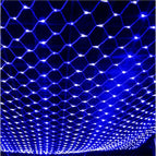 EU Plug 220V Blue / 1.5Mx1.5M 96LEDs