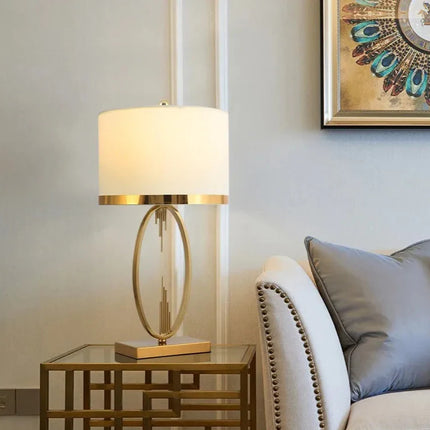 Modern Metal Pipe Shape Table Lamps