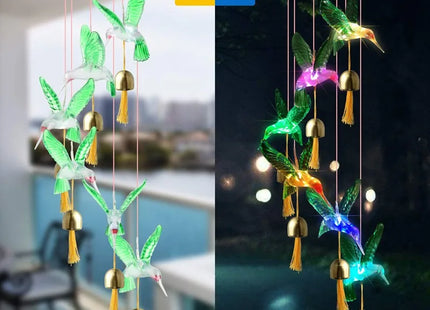 Wind Chime Light Color Changing Waterproof Hanging Solar Light