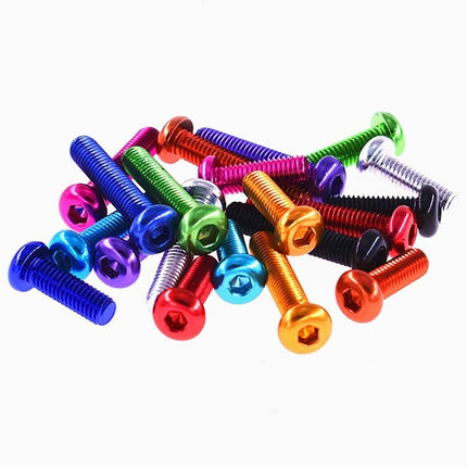 10pc M3x6 7075 Aluminium Button Head Bolts – Hex Socket, Full Thread