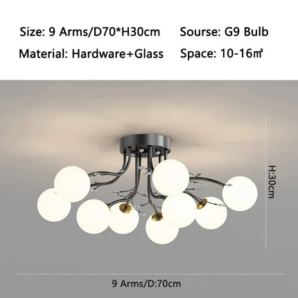 ball G9 led Ceiling Lights for Bedroom Living room decoration indoor lighting