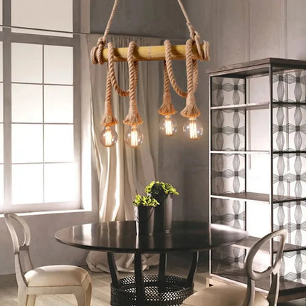 Rope Bamboo Pendant Lights