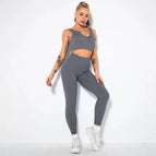 L / v-bra+Leggings-grey
