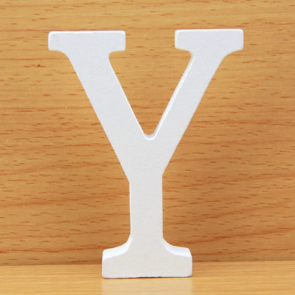 8 CM  White Wooden Letters