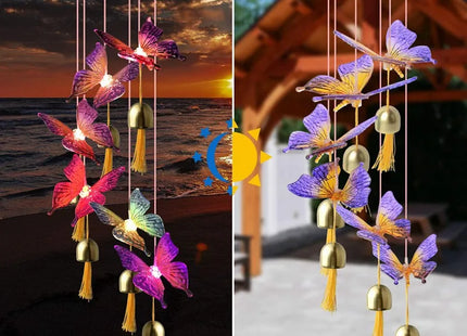 Wind Chime Light Color Changing Waterproof Hanging Solar Light