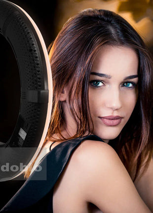 96W Yidoblo FE-480II Dimmable Bi-color Ring Light 480 LED Video Continue Lamp LCD Video lamp Lighting + 2m standing + handbag