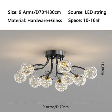 ball G9 led Ceiling Lights for Bedroom Living room decoration indoor lighting