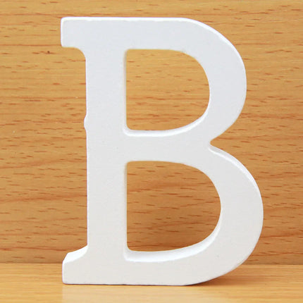 8 CM  White Wooden Letters