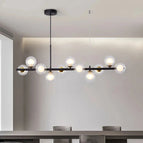 11Lights-L100xH124cm / Gold light pole / Cognac