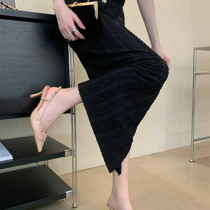 Comfortable Lady Shoes - DEleventh Women's Dress High Heel Pointed Pumps - Thin Heels - Luxury Short Heels [75-100 characters]