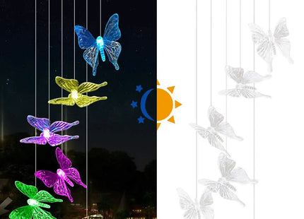 Wind Chime Light Color Changing Waterproof Hanging Solar Light