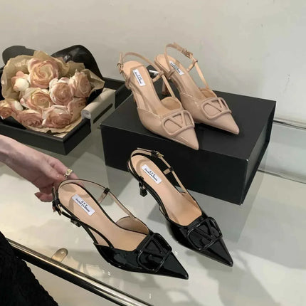 Comfortable Lady Shoes - DEleventh Women's Dress High Heel Pointed Pumps - Thin Heels - Luxury Short Heels [75-100 characters]