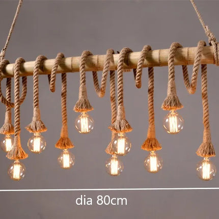 Rope Bamboo Pendant Lights