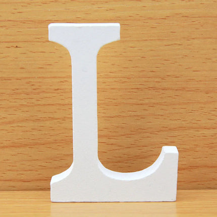8 CM  White Wooden Letters