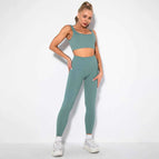 M / u-bra+Leggings-blue grey