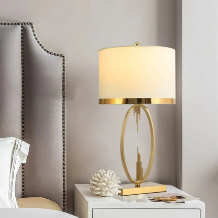 Modern Metal Pipe Shape Table Lamps