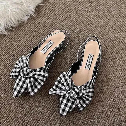 Comfortable Women's Flat Shoes with Elegant Toe Bow - Stylish & Versatile