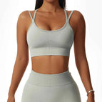 M / Gray crossed bra