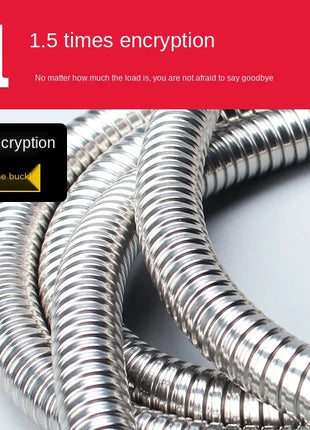 1 / 1.5/2/3/4/5/10 M Shower Pipe Shower Head Water Heater Stainless Steel Hose General Metal Hose  Hose Water Softener