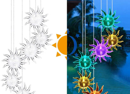 Wind Chime Light Color Changing Waterproof Hanging Solar Light