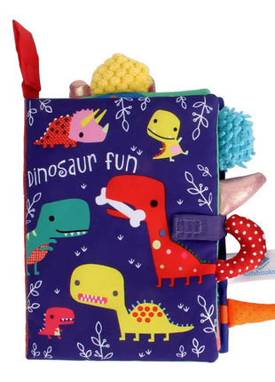 0-36M Baby Early Learning Toy Tail Cloth Book Parent-child Interactive Sound Paper Puzzle Cloth Book Rattle