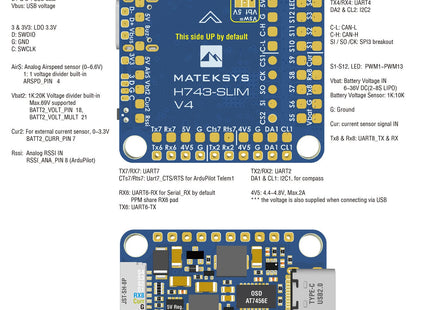 Matek H743-SLIM V4 Flight Controller