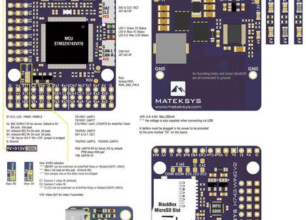 Matek H743 Wing V3 Ardupilot Flight Controller