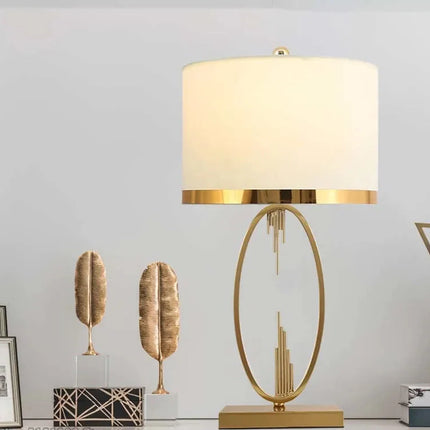 Modern Metal Pipe Shape Table Lamps