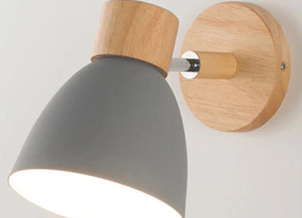 Wooden Wall Lamp With Switch
