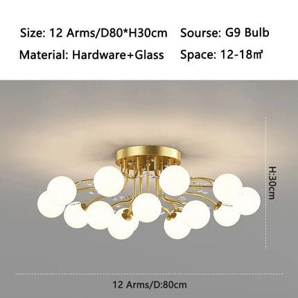 ball G9 led Ceiling Lights for Bedroom Living room decoration indoor lighting