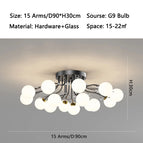 15 white glass Black / Three color light