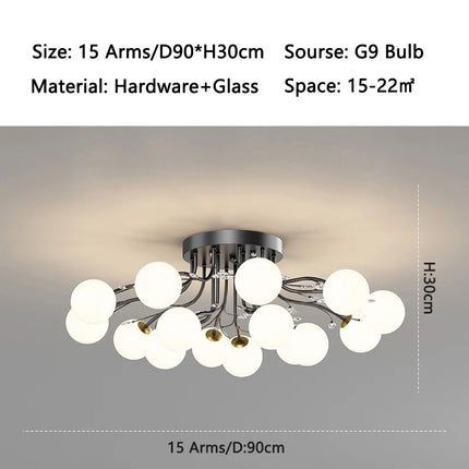 ball G9 led Ceiling Lights for Bedroom Living room decoration indoor lighting