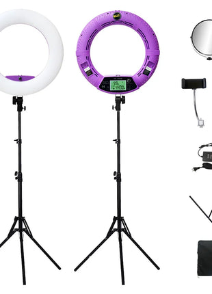 96W Ring Light Photography Led Ring Lamp 2700-10000k With Mobile Holder Tripod Stand Ringlight kit For Live Video Streaming