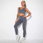 L / v-bra+Leggings-grey