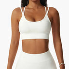 M / White crossed bra