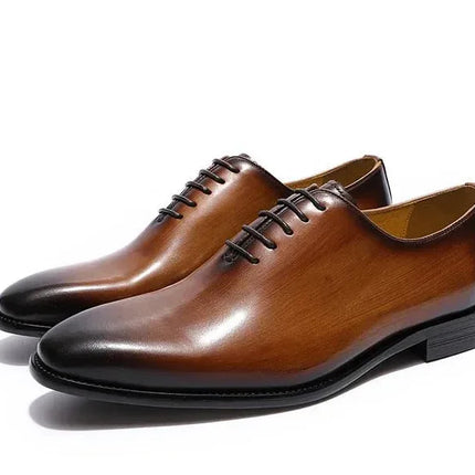 Genuine leather men dress shoes & oxford shoes fashion high quality gentleman shoes for business and party