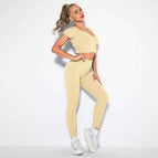 M / v-shirt+Leggings-yellow