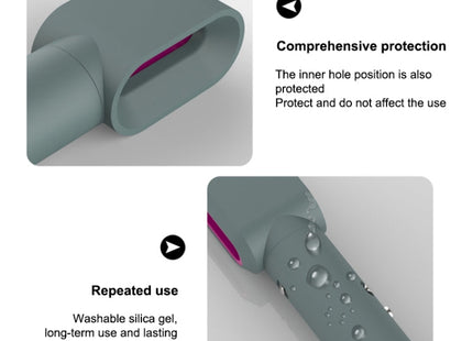 For Dyson Airwrap Hair Modeling Dryer Shockproof Silicone Case (Black)