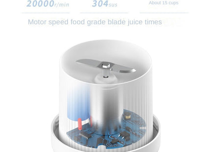 Wireless Charging Outdoor Portable Mini Electric Juicer (Pink)