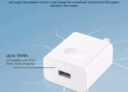 Original Huawei SuperCharge Wall Charger, 40W Max Fast Charging Version